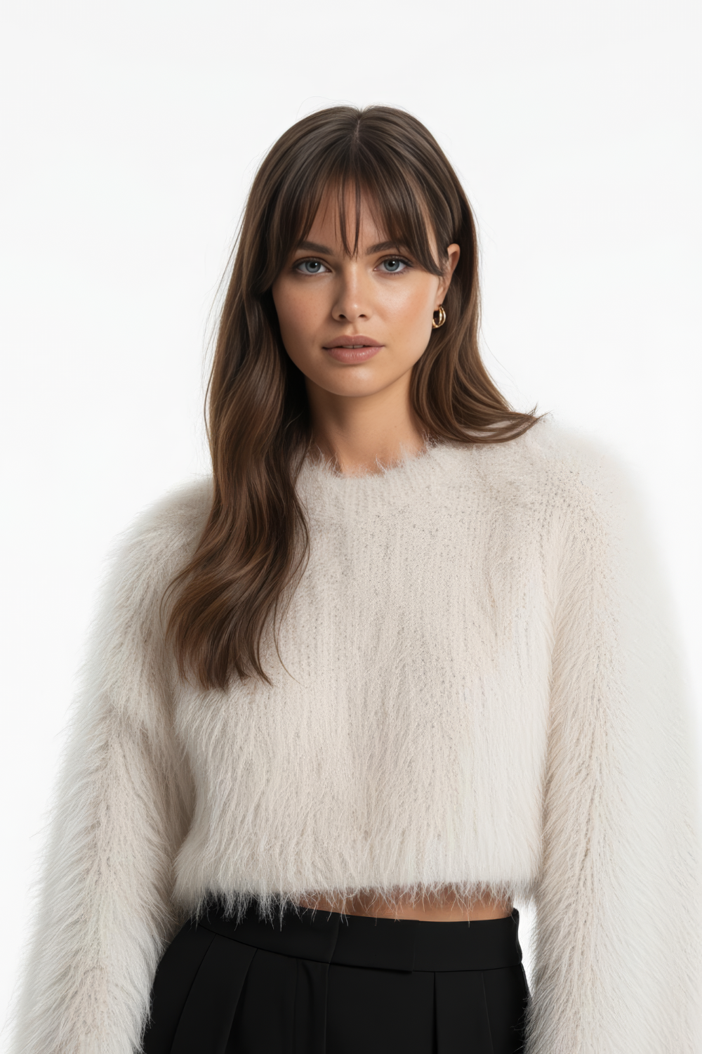 LÛNØR – Sculpted Cropped Sweater