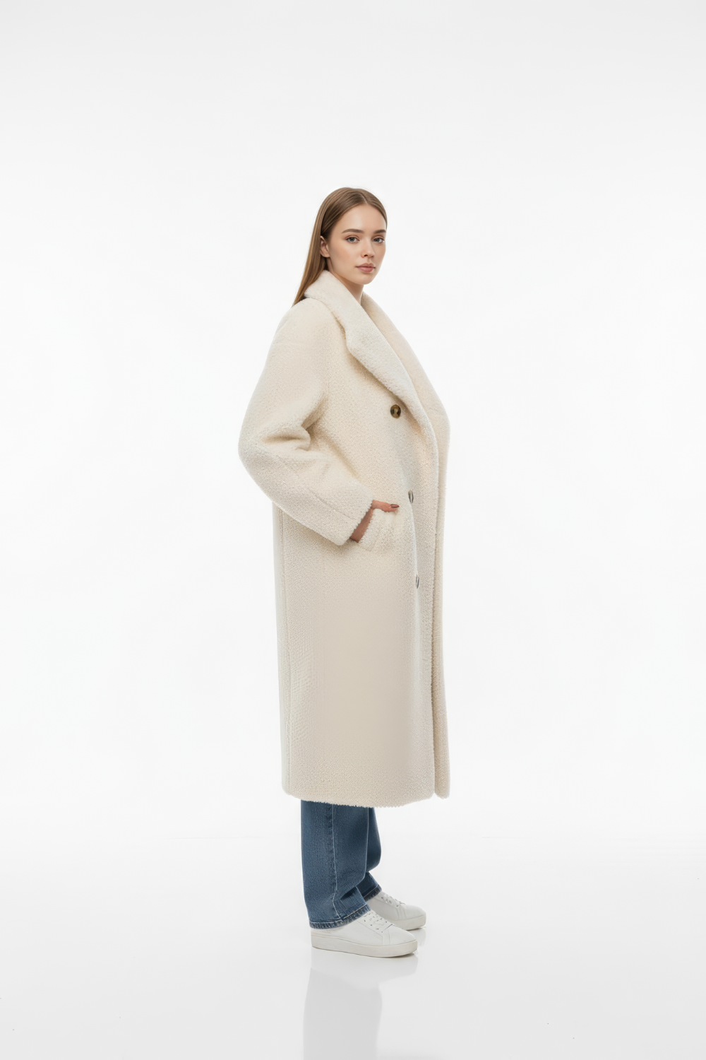 EIRŸN - Long Teddy Coat