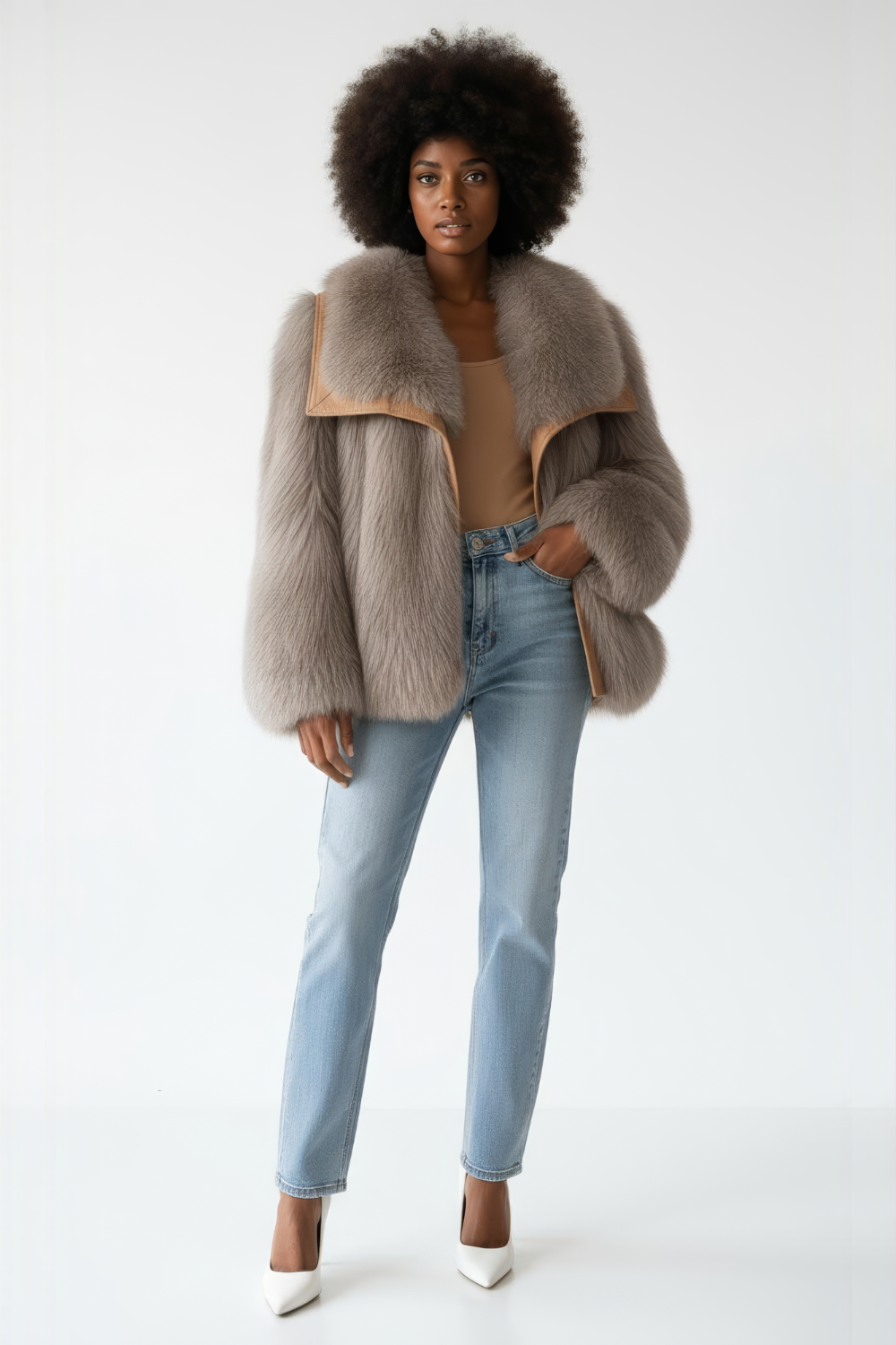 VAËN – Wide Collar Coat