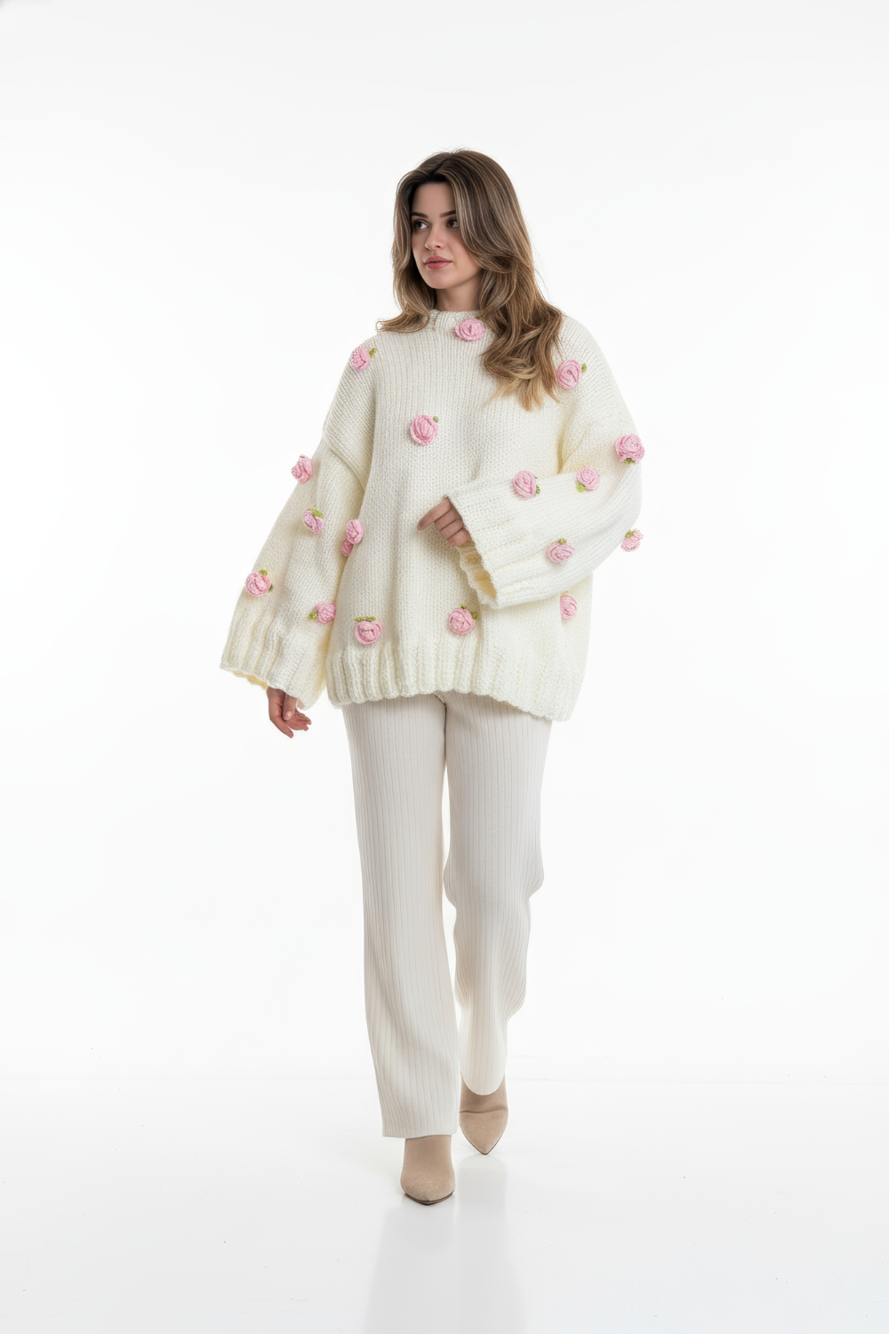 FLØRIA – Oversized Floral Sweater