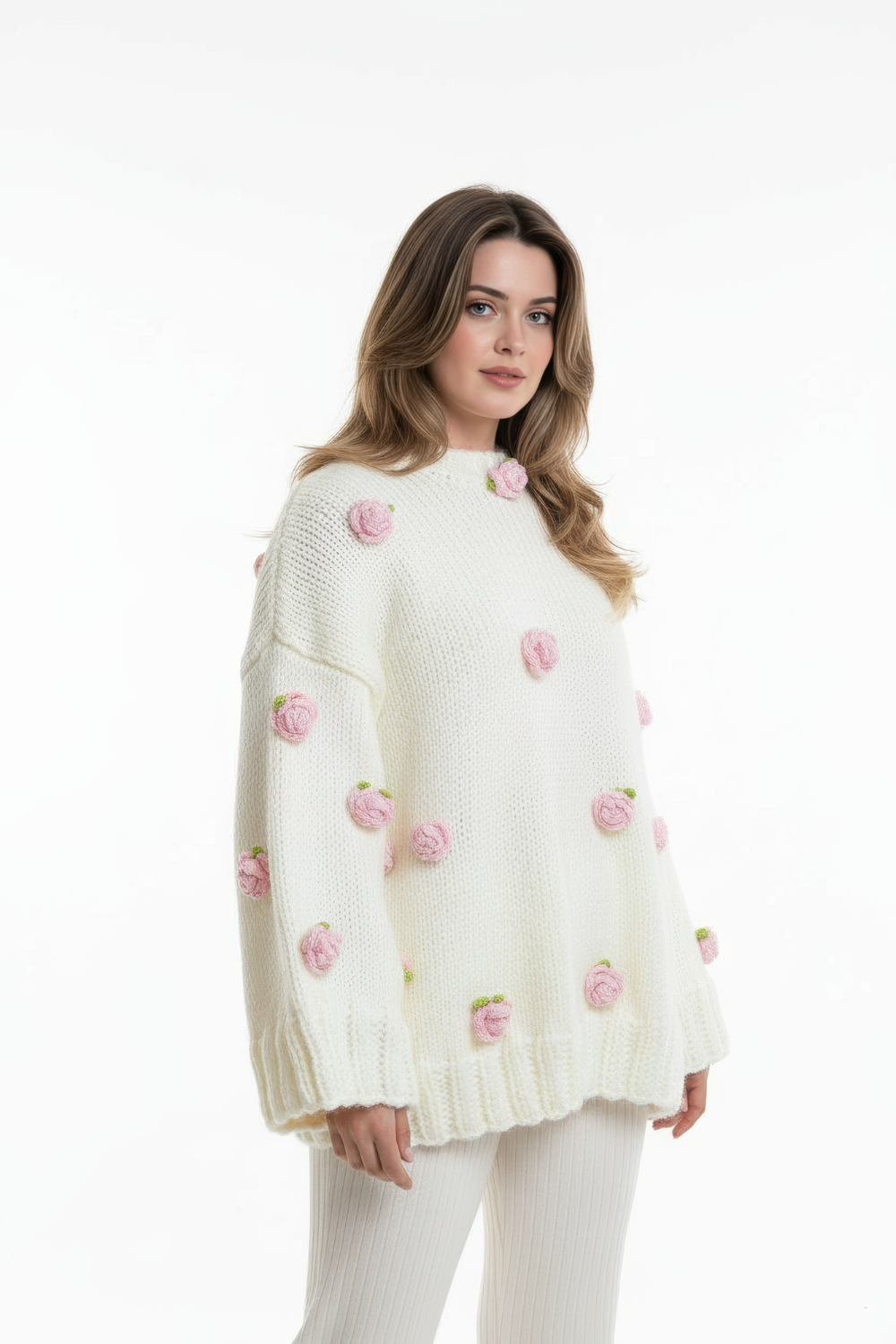 FLØRIA – Oversized Floral Sweater